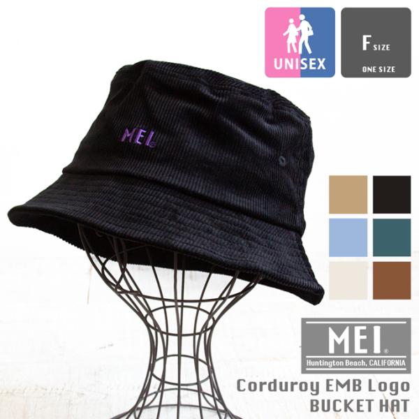 【SALE!!】MEI メイ Corduroy EMB Logo Bucket Hat コーデュロイ 刺繍ロゴ バケットハット MEI-CAP-210011