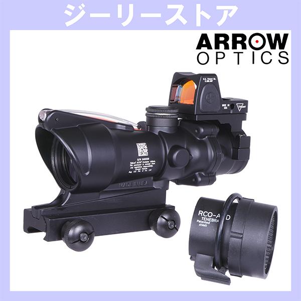 ARROW OPTICS （アローオプティクス）ACOG TA31タイプ 4倍スコープ (集光式 レティクル) + RMRタイプドットサイト