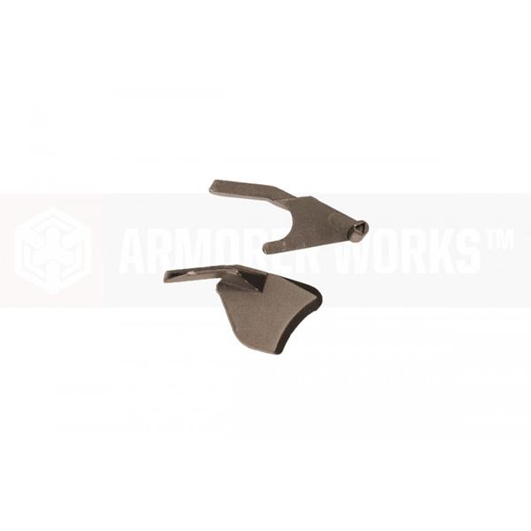 ArmorerWorks Custom AW-A17001 アンビ サムセーフティ マルイ、AW、WE ハイキャパ用 デザートカラー