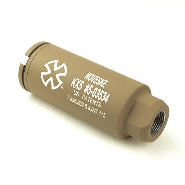 NOVESKE KX5 タイプ フラッシュハイダー 14mm逆ネジ デザートカラー
