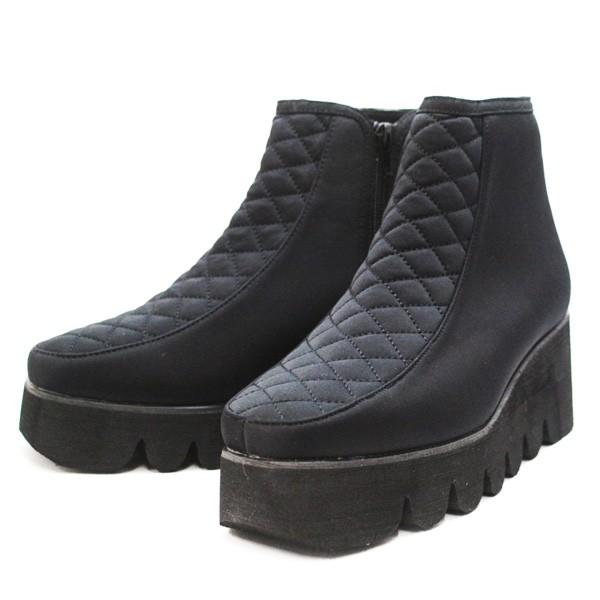 レディース 婦人 ブーツ エンリコバレンチノ 厚底 ウェッジソール