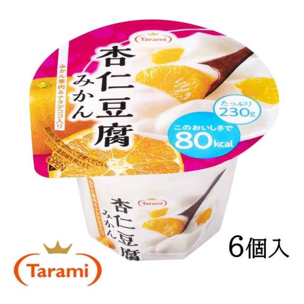 たらみ Tarami 杏仁豆腐 みかん 80kcal 230g×24(6×4)個入