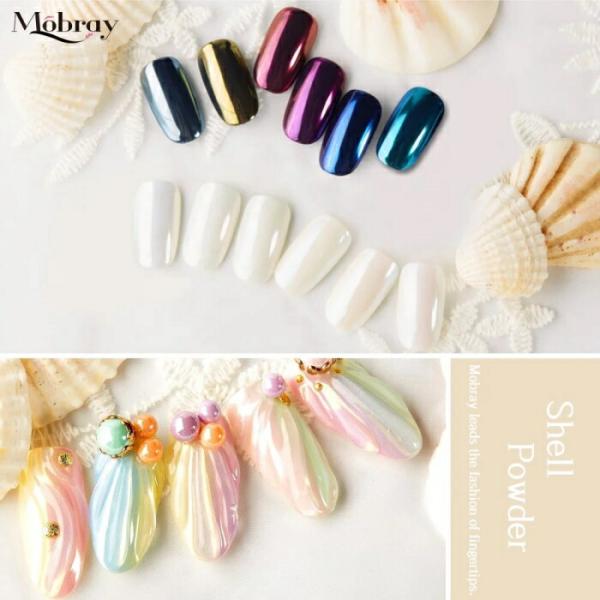 ベースカラーで色味が変化♪クリアやホワイト系は光の反射でオーロラのような輝きに。とても繊細な粒子となっております。飛び散りにご注意ください。■内容量：約1g■カラー：6種■原産国：中国■専用チップ1個付属※密閉性の高い容器の為、アルミの内蓋...