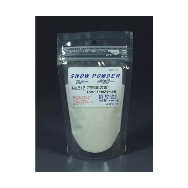 スノーパウダー（市街地の雪 1/80）（粒子；0.4〜0.6mm）容量（120ml） 512　プラストラクト 模型材料　建築模型　鉄道模型　モーリン
