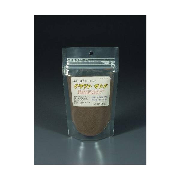 AF-07　クラフト サンド（ブラウン）細目（粒子；0.1〜0.3mm）容量（120ml）　プラストラクト 模型材料　建築模型　鉄道模型　モーリン