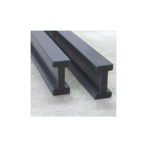 材質：ABS樹脂カラー：ダークグレイ【サイズ】(縦H×横W)mm：22.2 x 9.5厚みT：2.2mm長さ：750mm ＊ABS樹脂のI型鋼は、その他にも各サイズがあります。