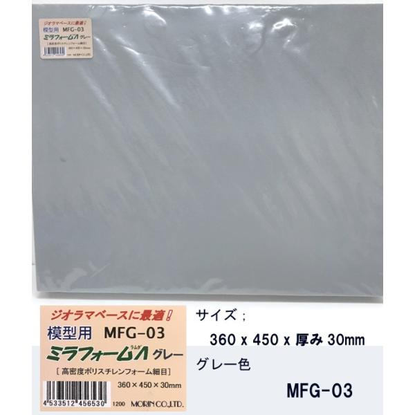 MFG-03 ミラフォーム（ラムダ）大サイズ (30ｍｍ厚) 1枚(360 x 450 x 30mm）　プラストラクト 模型材料　建築模型　鉄道模型　モーリン