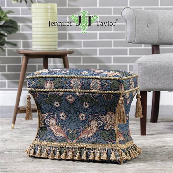 ジェニファーテイラー 薄型スツール いちご泥棒 Strawberry Thief