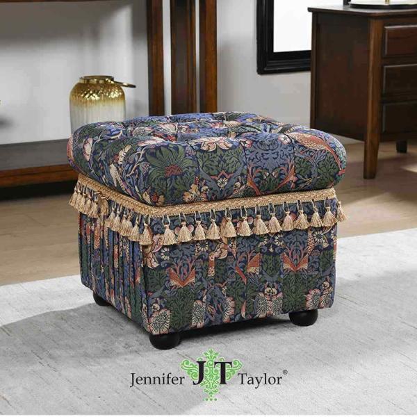 ジェニファーテイラー スツールボックス いちご泥棒 収納付き ジェニファーテイラー 収納スツール いちご泥棒 Jennifer Taylor