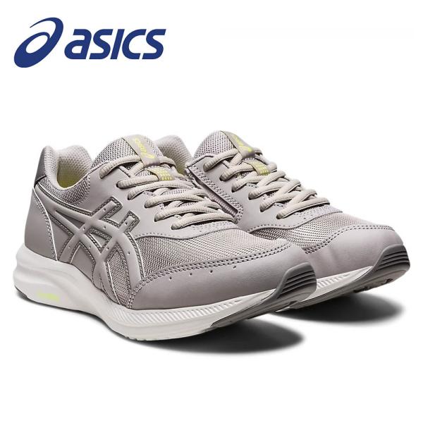 アシックス GEL-FUNWALKER W054 レディース 3E 幅広 ウォーキングシューズ 軽量 ファスナー ライトグレー ネイビー 1292A054 爆買