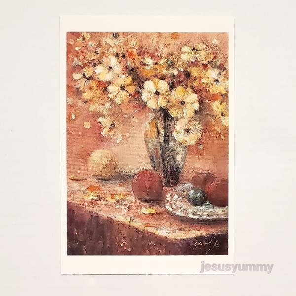 絵葉書のある静物 絵葉書のある静物