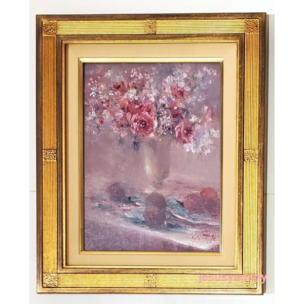 絵画 「フローラの目覚め」 油彩画 油絵 原画 静物画 お部屋に飾る絵 