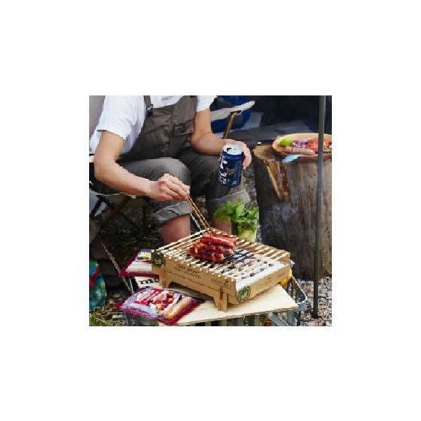 自然災害備蓄用　クラフトグリル 使い捨てグリル  カサスグリル BBQ コンロ キャンプ レジャー アウトドア　24個まとめ買い　送料無料（一部エリアの除く）
