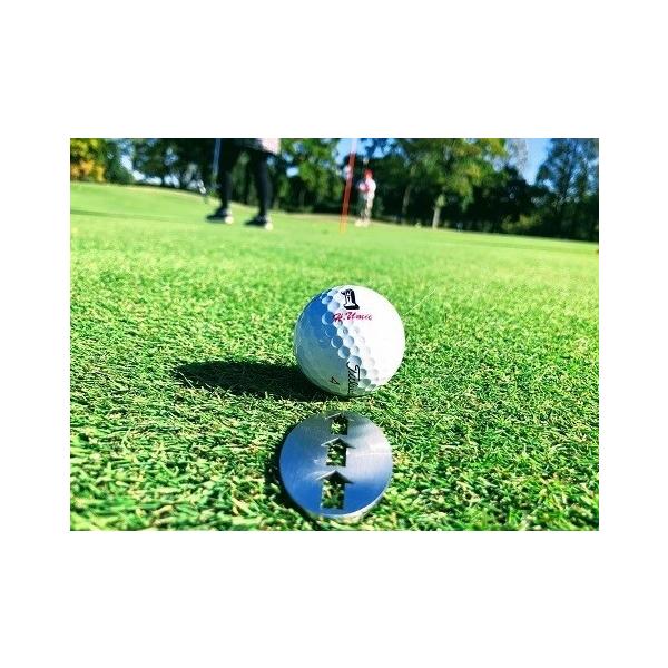 ゴルフ グッズ ステンレス製 矢印グリーンマーカー ゴルフマーカー