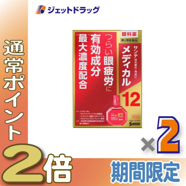 【第2類医薬品】サンテメディカル12 12mL ×2個 ※セルフメディケーション税制対象商品 (410276)