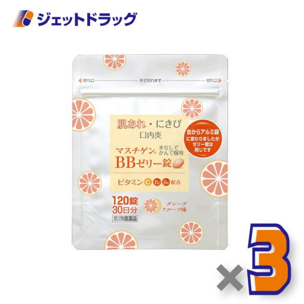 【第3類医薬品】マスチゲンBBゼリー錠 120錠 ×3個