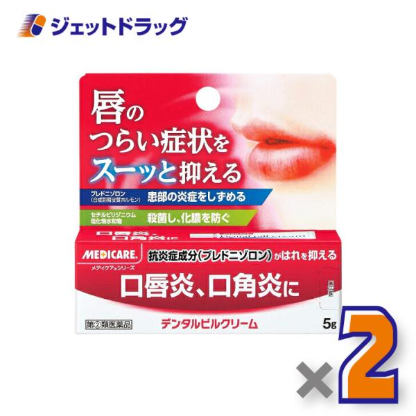 【指定第2類医薬品】メディケア デンタルピルクリーム 5g ×2個