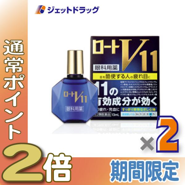 【第2類医薬品】ロートV11 13mL ×2個 ※セルフメディケーション税制対象商品 (100545)