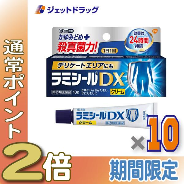 【指定第2類医薬品】ラミシールDX 10g ×10個 ※セルフメディケーション税制対象商品 (602174)
