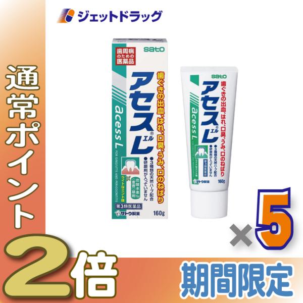 【第3類医薬品】アセスL 160g ×5個