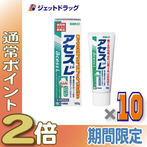 【第3類医薬品】アセスL 160g ×10個