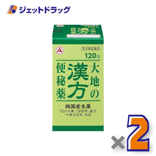 【第2類医薬品】大地の漢方便秘薬 120錠 ×2個〔漢方処方・大黄甘草湯〕