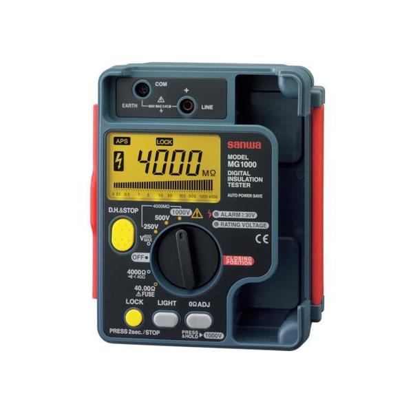 �y�����񂹁zSANWA �f�W�^���≏��R�v 1000V�^500V�^250V MG1000 �d�C���� ���� ���