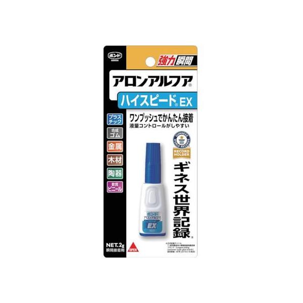 【商品説明】●ハイスピード接着タイプです。●軟質塩化ビニールの接着に最適です。●1滴ボタンタイプなので適正な塗布ができます。●超低粘度なので、後浸透接着が可能です。【仕様】●型番：30424　●色：透明 ●容量（g）：2 ●使用温度範囲（℃...