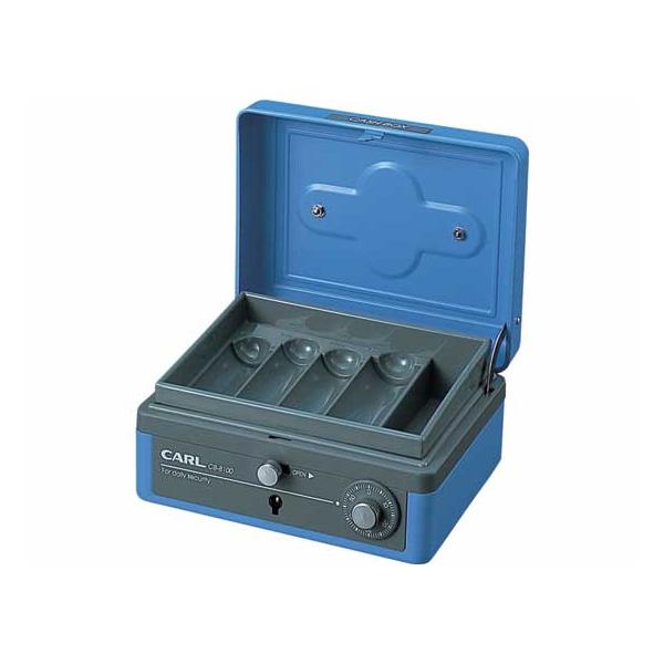 【商品説明】●コイントレー付き●トレーに角度がついているので見やすく取り出しやすい【仕様】●外寸：幅１５２×奥行１２９×高さ８３ｍｍ●・内寸：幅１３２×奥行９７×高さ２３ｍｍ　●・重量：６４０ｇ　　●・カラー：ブルー●・錠前（鍵２個付）、ダ...