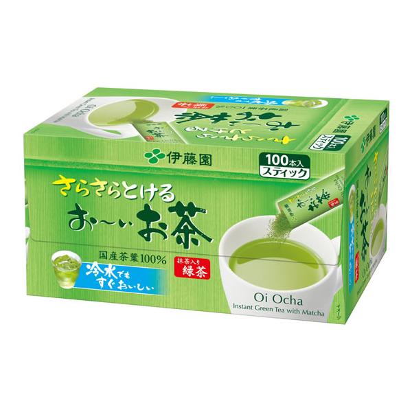 3箱セット 伊藤園 おーいお茶 抹茶入り緑茶 粉末 100本 スティックタイプ 伊藤園（ITO EN） お〜いお茶 さらさら抹茶入り緑茶 スティック 100本