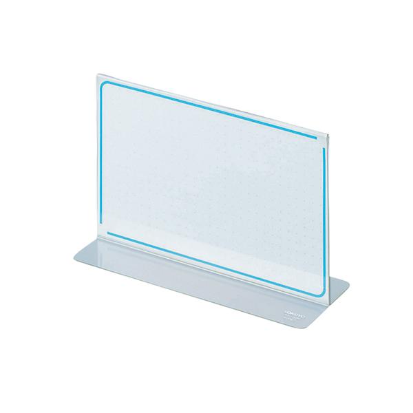 【商品説明】●お店のメニュー立てに最適。【仕様】●カード寸法：縦９５×横１５０ｍｍ●材質：再生ＰＥＴ●カード２枚付●注文単位：１個●表裏を効果的に使えるメニュー型タイプ●注文単位：１個●グリーン購入法適合●ＧＰＮエコ商品ねっと掲載　<...