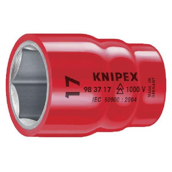 【お取り寄せ】KNIPEX 絶縁ソケット 3／8×12mm 9837-12