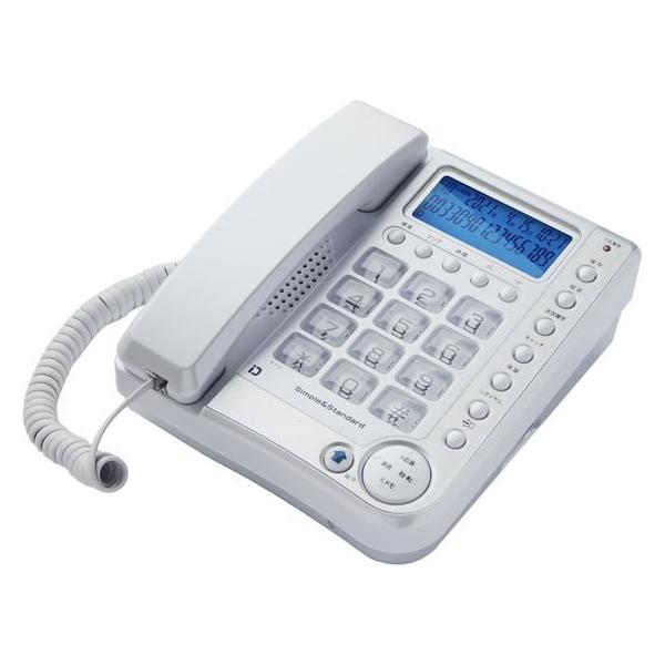 【商品説明】ナンバーディスプレイ対応　電話番号を１６桁まで表示できる液晶画面　光るダイヤルバックライト　日付、時刻の表示　着信履歴を最大３０件／発信履歴を最大１０件まで保存　留守録メッセージを最大５９件まで保存　家族メッセージ録音機能　電話...