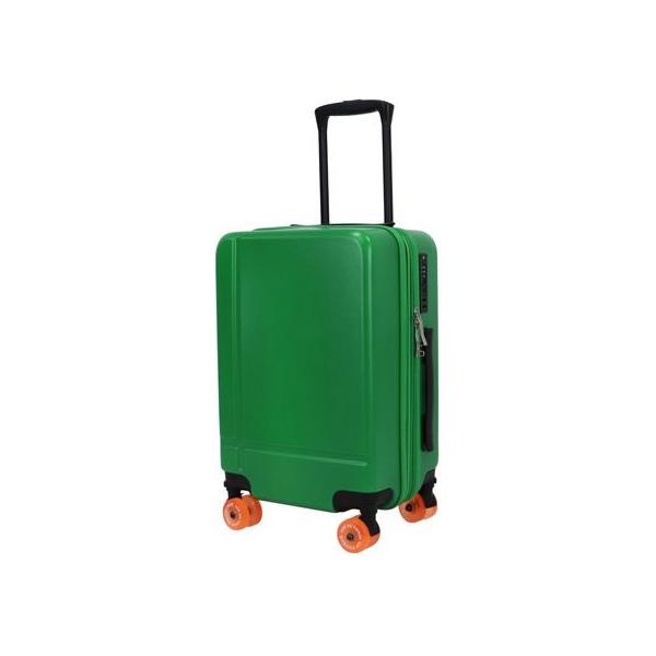 お取り寄せ】一六八 カラーフット拡張キャリーケース グリーン Sサイズ