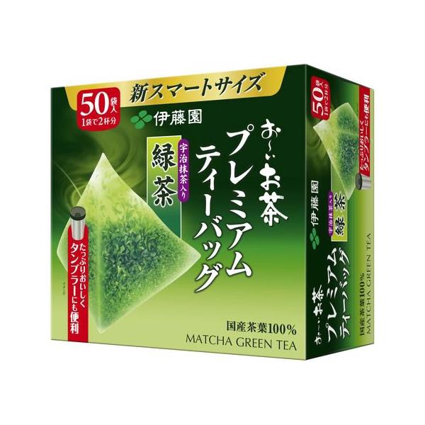 他サイト： 伊藤園 お~いお茶プレミアムティーバッグ 抹茶入り緑茶 50袋 ティーバッグ 緑茶 お茶 飲料の商品画像