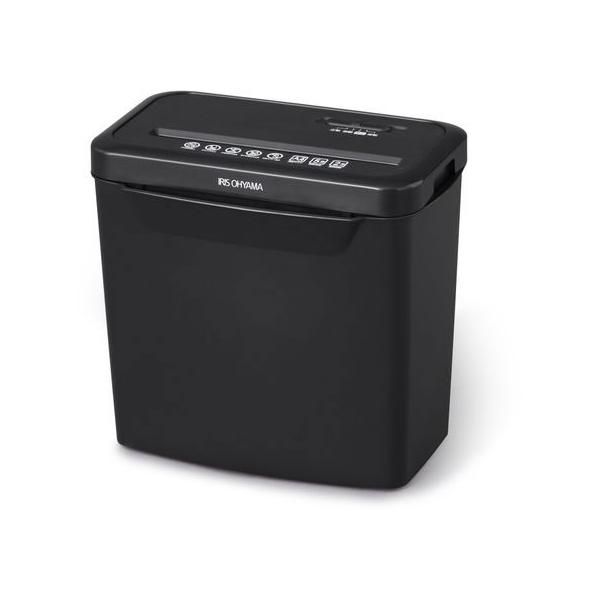 アイリスオーヤマ パーソナルシュレッダー (8.7L 最大細断枚数5枚) クロスカット ブラック P5GCX2