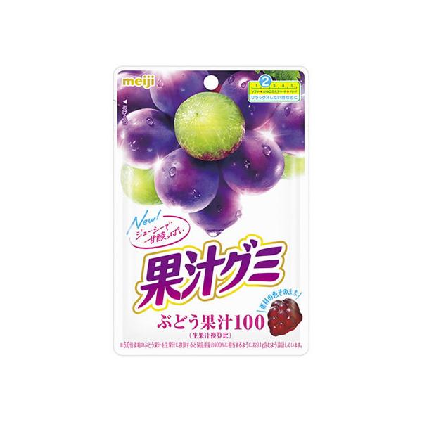 明治（meiji） 果汁グミ ぶどう 54g グミ 飴 タブレット お菓子