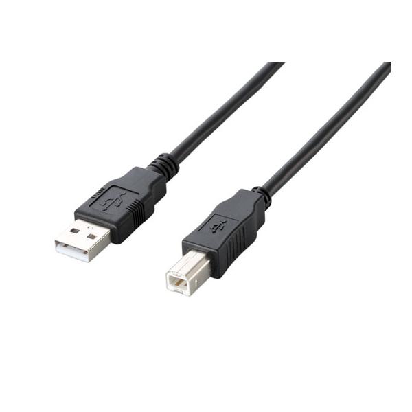 �G���R�� �G�RUSB2.0�P�[�u�� A-B�^�C�v 3m �u���b�N U2C-JB30BK �t�r�a�P�[�u�� A to B �P�[�u�� �d���^�b�v �z���p�[�c �Ɠd