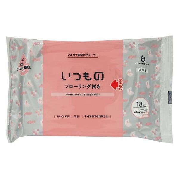 【商品説明】お子様やペットのいるお部屋の掃除に。２度拭き不要。除菌。合成界面活性剤無添加。お手持ちのフローリング用ワイパーに取り付け可能です。【仕様】●入数：１８枚●シートサイズ：２００×３００ｍｍ●生産国：日本　<ジェットプライス>