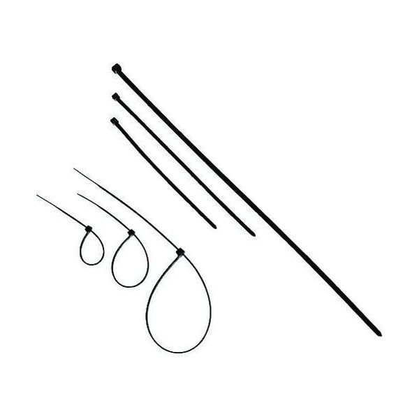 �y�����񂹁zTRUSCO �����o���h(�ό�) ��4.8mm×370mm T-DK370BK �����o���h �����H�� �Œ�� �d�C�ޗ� ���Y���H�p�i ��Ɨp�i �H��