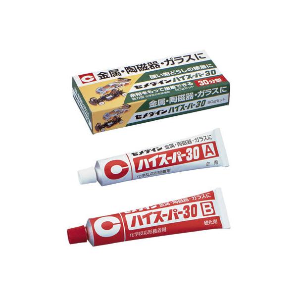 セメダイン ハイスーパー30 80gセット CA-193 瞬間接着剤 のり 接着剤 切る 貼る 留める 文具 事務