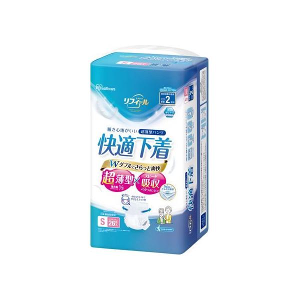 アイリスオーヤマ リフィール 超薄型パンツ Sサイズ 26枚入 NAD-S26-2 大人用オムツ 排泄ケア 介護 介助