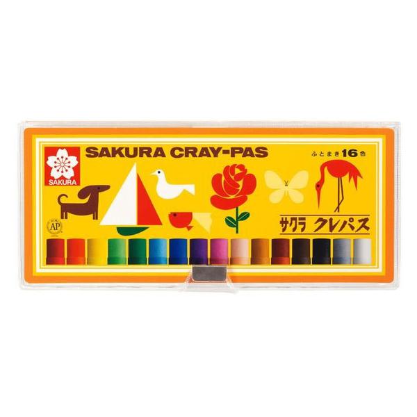 サクラ/クレパス太巻 16色セット(ソフトケース入)/LP16S