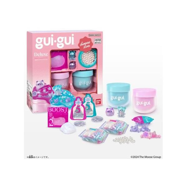 【商品説明】アメリカで大ヒットのｇｕｉｇｕｉ（グイグイ）が日本上陸！　コスメデザイン×スライム＝ｇｕｉｇｕｉ（グイグイ）。自分だけのかわいいグイグイスライムを作って遊ぶことができます！　「ｇｕｉｇｕｉ　Ｄｅｌｕｘｅ」はグイグイスライムキット...