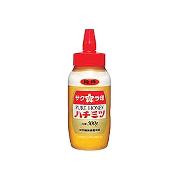 他サイト： 加藤美蜂園本舗 サクラ印 純粋ハチミツ(ポリ容器) 500g はちみつ シロップ ジャム 食材 食品の商品画像