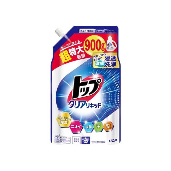 ライオン トップ クリアリキッド つめかえ用 超特大 900g