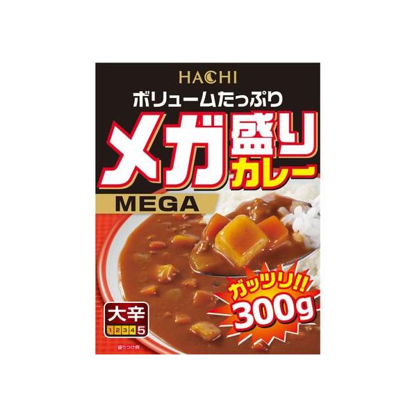 ハチ メガ盛りカレー 大辛 300g レトルトカレー カレー ハヤシライス インスタント レトルト 食品