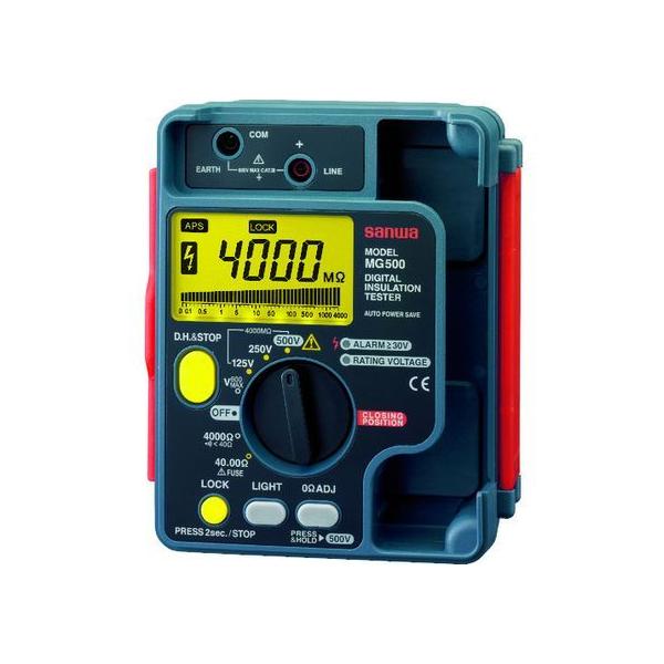 三和電気計器 三和電気計器 デジタル絶縁抵抗計 MG500 500V/250V 三和電気計器 三和電気計器 デジタル絶縁抵抗計 MG500 500V/250V