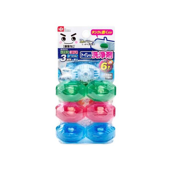 他サイト： レック GNタンクにポン トイレの洗浄剤 アソート6個入 容器1個付 トイレ用洗剤 掃除用洗剤 洗剤 清掃の商品画像