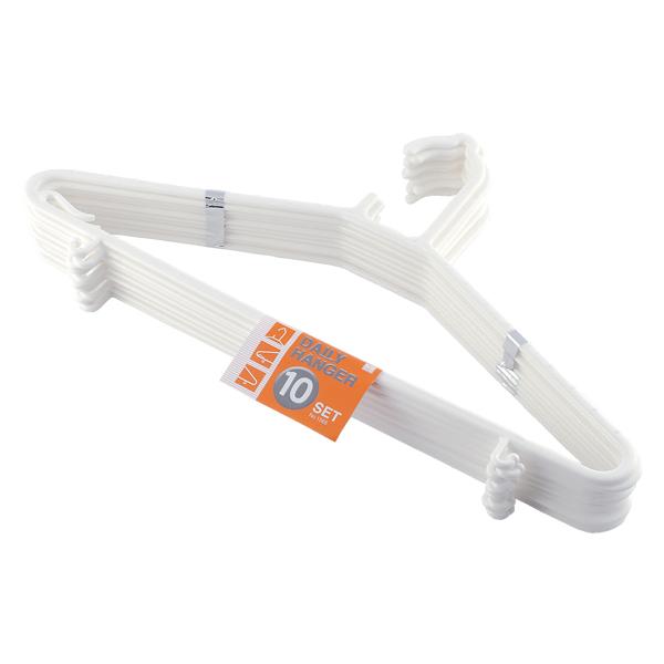 【仕様】●サイズ：縦２２×横４２ｃｍ×肩厚５ｍｍ●材質：ポリプロピレン●色：オフホワイト●注文単位：１セット（１０本）　<ジェットプライス>